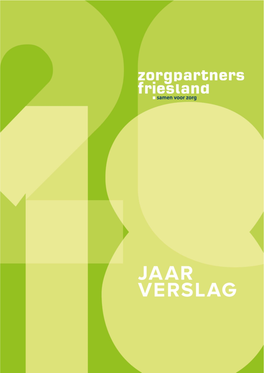 Jaarverslag 2018 Zorgpartners Friesland