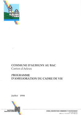 Programme D'amélioration Du Cadre De Vie Aubigny Au