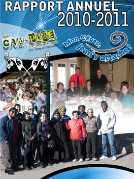 Rapport Annuel 2010-2011 De Notre Institution