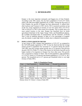 Kanpur 3. Demography