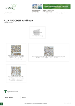 ALIX / PDCD6IP Antibody Cat
