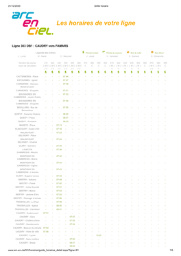 Les Horaires De Votre Ligne