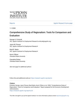 Comprehensive Study of Regionalism: Tools for Comparison and Evaluation