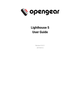 Lighthouse 5 User Guide