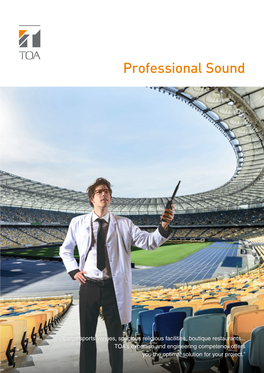 Professional Sound Lineup Catalog