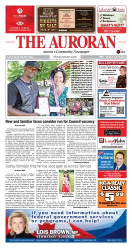 Aurora's Community Newspaper