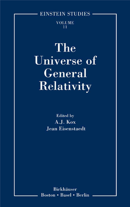 The Universe of General Relativity, Springer 2005.Pdf