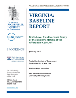 Virginia: Baseline Report