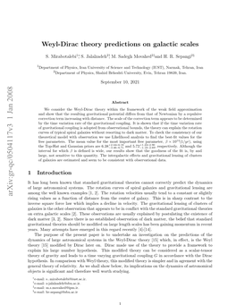 Weyl-Dirac Theory Predictions on Galactic Scales