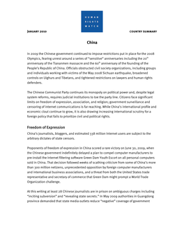 Freedom of Expression, Association, and Religion; Government Surveillance and Censoring of Internet Communications Is Far Reaching