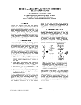 Finding All Elementary Circuits Exploiting Transconductance E