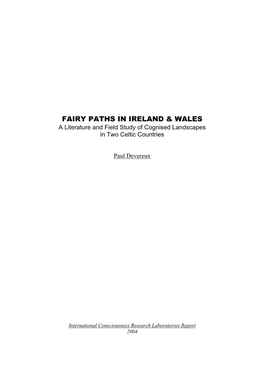 Fairy Paths in Ireland & Wales