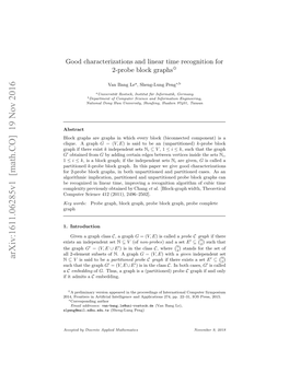 Good Characterizations and Linear Time Recognition for 2-Probe Block