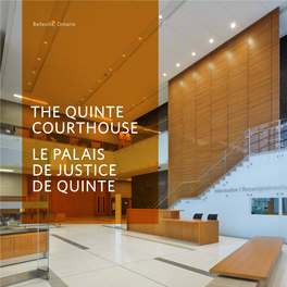 The Quinte Courthouse Le Palais De Justice De Quinte Belleville, Ontario