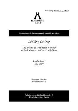 Lễ Cúng Cá Ông