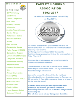 Faifley Housing Association 1992-2017