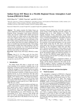 Indian Ocean SST Biases in a Flexible Regional Ocean Atmosphere Land