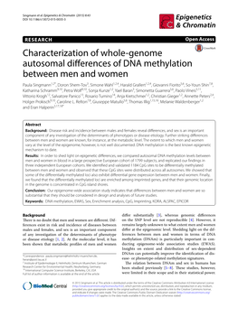 Characterization of Whole-Genome Autosomal