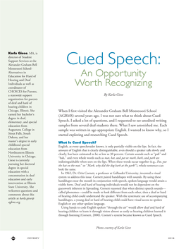 Cued Speech: an Opportunity Worth Recognizing