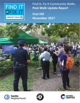 Find It, Fix It Community Walks Post-Walk Update Report