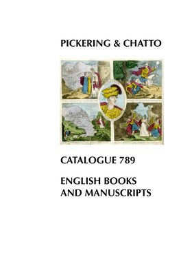 Pickering & Chatto Catalogue 789 English Books And