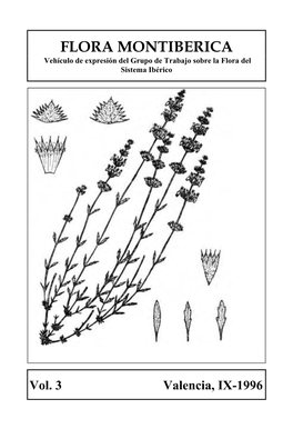 Flora Montiberica 3 (IX-1996)