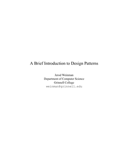 Design Patterns Chapter 3