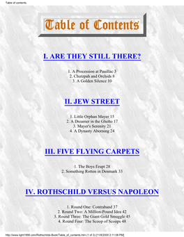 Table of Contents