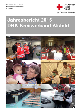 Jahresbericht 2015 DRK-Kreisverband Alsfeld