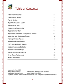 RVFD Annual Report 2008