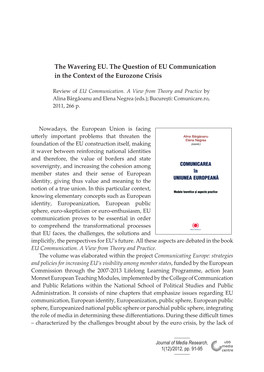 The Wavering EU. the Question of EU Communication in the Context of the Eurozone Crisis