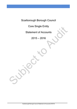 Statement of Accounts