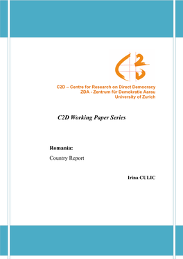 C2D Working Paper Series