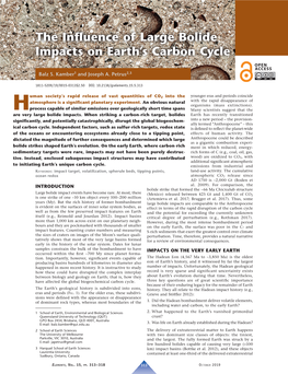 The Influence of Large Bolide Impacts on Earth's Carbon Cycle