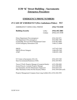 Emergency Procedures (Pdf)