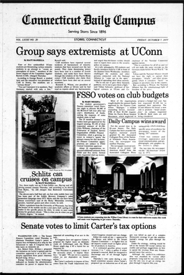 Group Says Extremists at Uconn