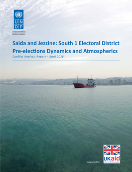 Saida and Jezzine: South 1 Electoral District Pre-Elections Dynamics and Atmospherics Conflict Analysis Report – April 2018