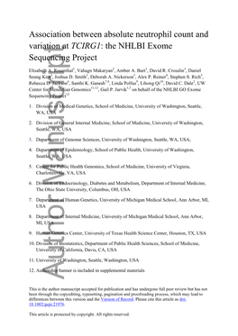 <I>TCIRG1</I>: the NHLBI Exome Sequencing Project