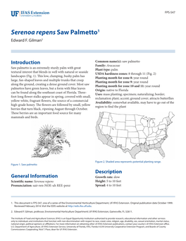 Serenoa Repens Saw Palmetto1 Edward F