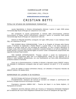 Curriculum Vitae