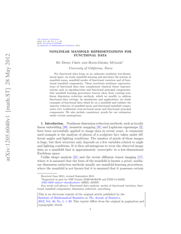 Nonlinear Manifold Representations for Functional Data” (DOI: 10.1214/11-AOS936SUPP; .Pdf)