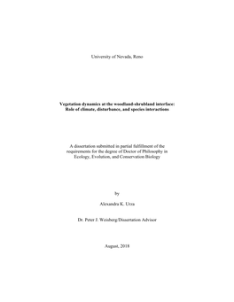 Vegetation Dynamics at the Woodland-Shrubland Interface: Role of Climate, Disturbance, and Species Interactions