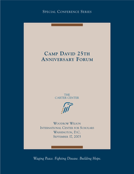 Camp David 25Th Anniversary Forum