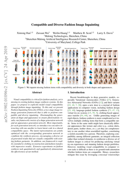 Arxiv:1902.01096V2 [Cs.CV] 24 Apr 2019 and an Appearance Generation Network