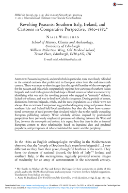 Southern Italy, Ireland, and Cartoons in Comparative Perspective, 1860–1882*