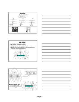 Page 1 Magnetic Monopoles