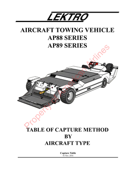 Aircraft Towing Vehicle Ap88 Series Ap89 Series