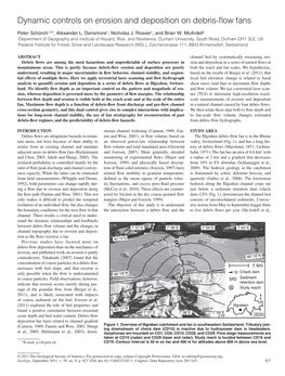 Dynamic Controls on Erosion and Deposition on Debris-Flow Fans