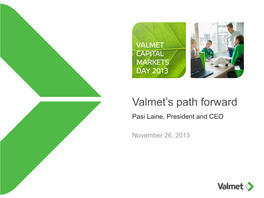 Valmet Powerpoint Template