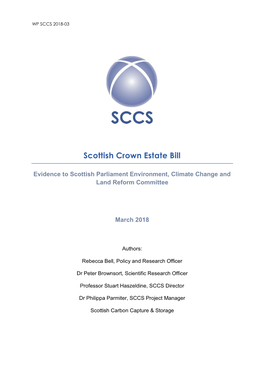 Scottish Crown Estate Bill